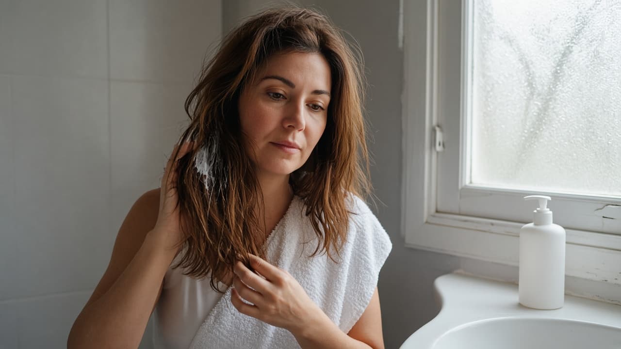 Balsam fără clătire: așază părul de toamnă, nu e keratină