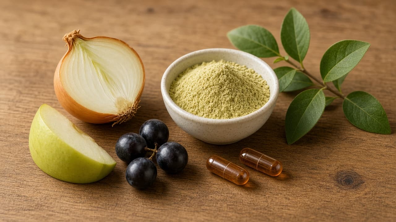 Quercetină în supliment: flavonoid antioxidant, nu pastilă de răceală