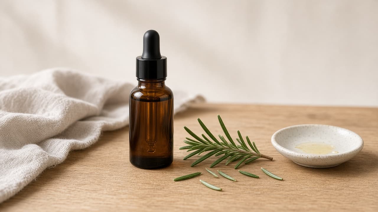 Ulei de rozmarin pe scalp: esență diluată, nu minoxidil