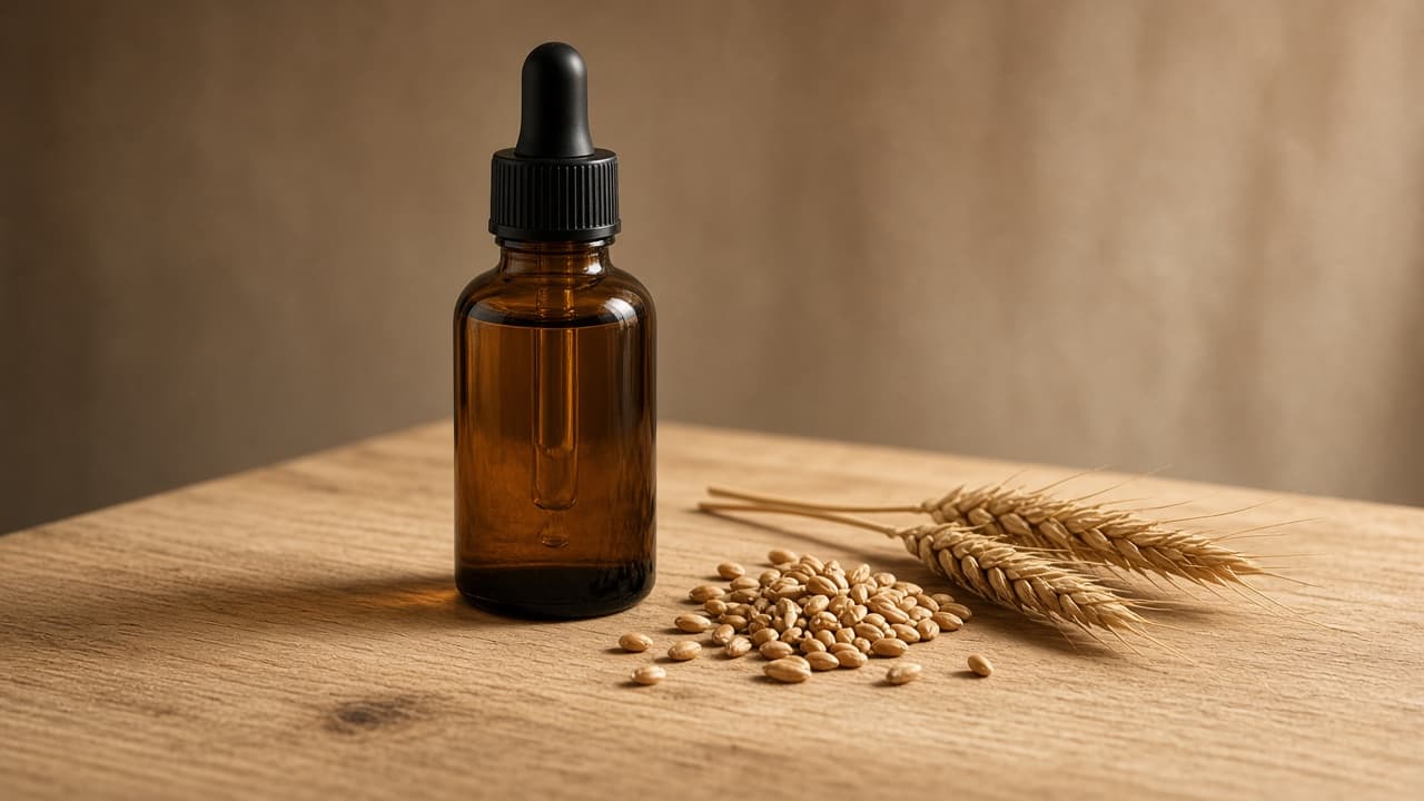 Ulei din germeni de grâu pe piele: film dens, nu capsulă de vitamina E